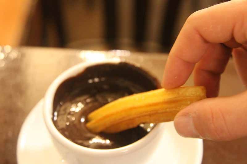 Churros de España churro con chocolate